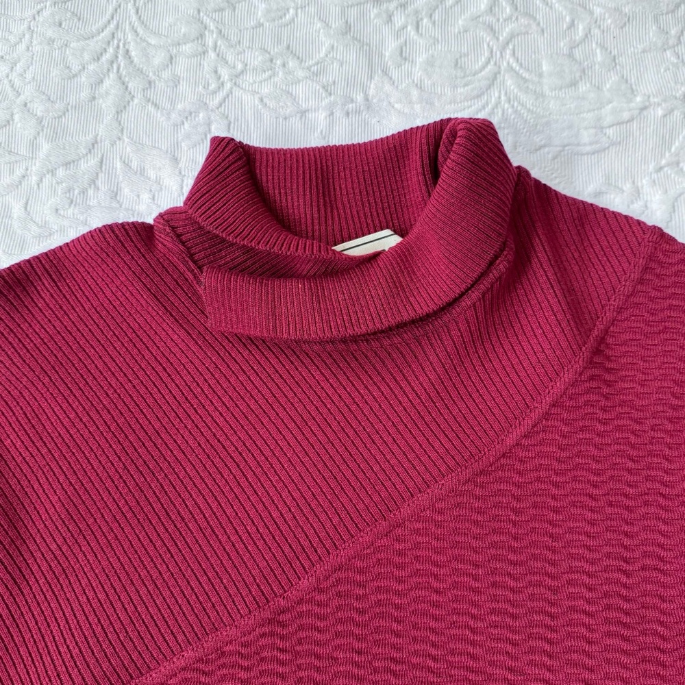 Star Trek Hand Made Knit Sweater XXL Maroon - Picture 3 of 6